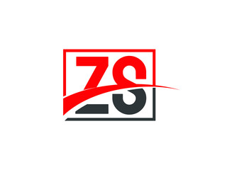 Z S, ZS Letter Logo Design
