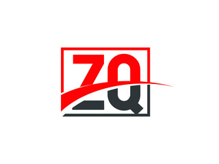 Z Q, ZQ Letter Logo Design
