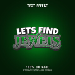 stone diamond emerald text effect perfect for game title logo