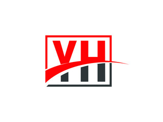 Y H, YH Letter Logo Design