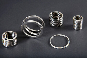 Metal springs in different sizes