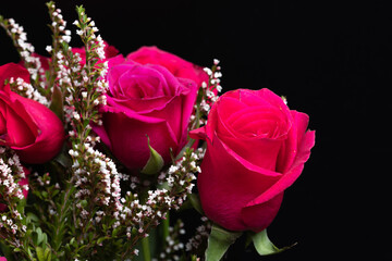 bouquet of red roses