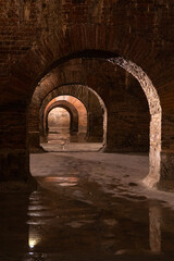 The great Roman cisterns of Fermo, Marche, Italy
