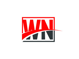 W N, WN Letter Logo Design