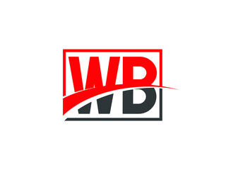 W B, WB Letter Logo Design