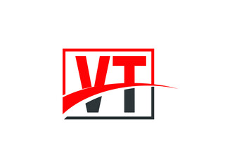 V T, VT Letter Logo Design