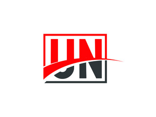 U N, UN Letter Logo Design