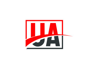 U A, UA Letter Logo Design