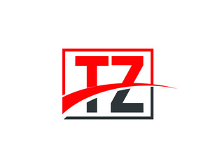 T Z, TZ Letter Logo Design