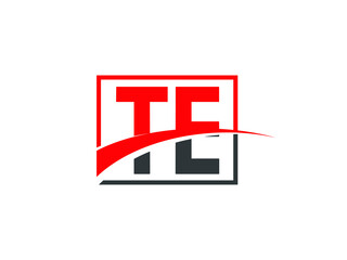 T E, TE Letter Logo Design