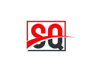 S Q, SQ Letter Logo Design