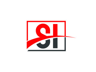 S I, SI Letter Logo Design
