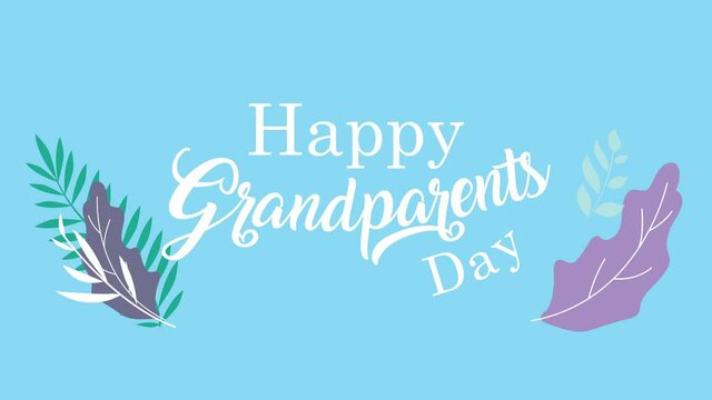 happy grandparents day lettering
