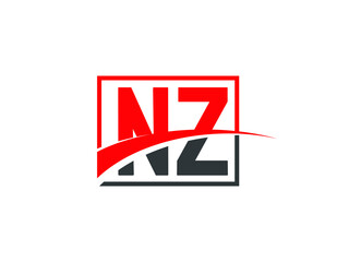 N Z, NZ Letter Logo Design