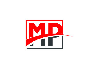 M P, MP Letter Logo Design