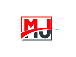 M J, MJ Letter Logo Design