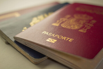 Pasaportes venezolano y español. Doble nacionalidad, para viajar, documento de viaje necesario. 