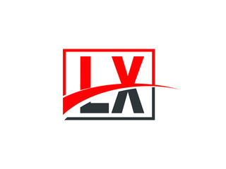 L X, LX Letter Logo Design