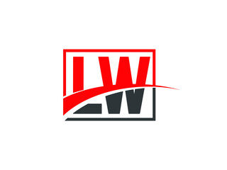 L W, LW Letter Logo Design