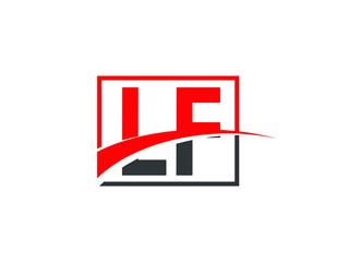 L F, LF Letter Logo Design
