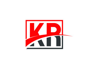 K R, KR Letter Logo Design