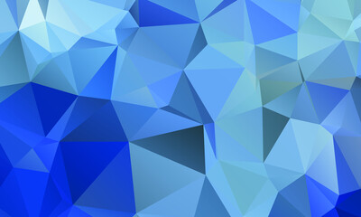 Blue Abstract Color Polygon Background Design, Abstract Geometric Origami Style With Gradient