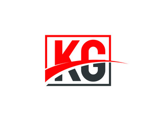 K G, KG Letter Logo Design