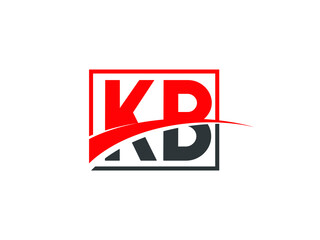 Fototapeta premium K B, KB Letter Logo Design