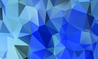 Blue Abstract Color Polygon Background Design, Abstract Geometric Origami Style With Gradient