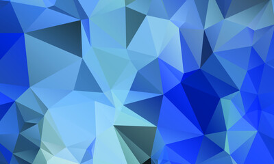 Blue Abstract Color Polygon Background Design, Abstract Geometric Origami Style With Gradient