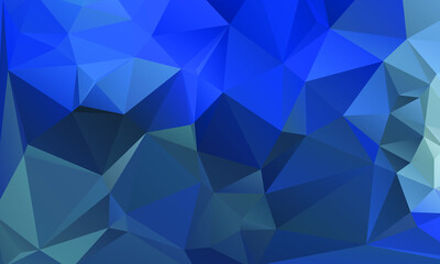 Blue Abstract Color Polygon Background Design, Abstract Geometric Origami Style With Gradient