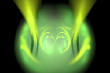 Beautiful Digital Fractal with dynamic lines and smooth flowing pastel colors