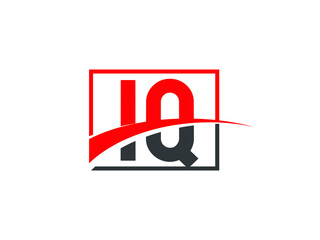 I Q, IQ Letter Logo Design