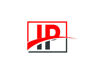 I P, IP Letter Logo Design