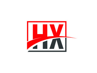 Obraz premium H X, HX Letter Logo Design