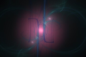 Exquisite Symmetric Digital Fractal with soothing lines and smooth flowing pastel colors