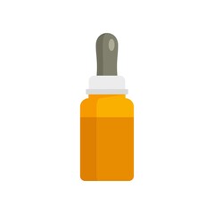Cough syrup ointment icon flat isolated vector