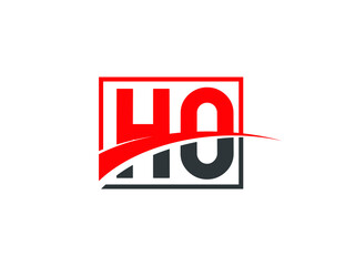 H O, HO Letter Logo Design