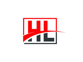 H L, HL Letter Logo Design