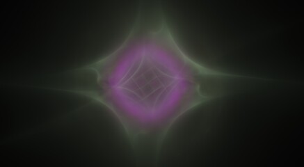 Dynamic Digital Fractal with energetic lines and smooth flowing pastel colors showing symmetry
