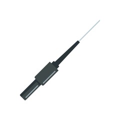 Piercing needle icon flat isolated vector