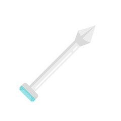 Body piercing icon flat isolated vector