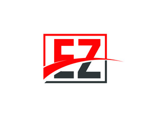 E Z, EZ Letter Logo Design