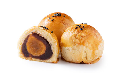 Moon cake yolk pastry for Mid-Autumn Festival holiday.