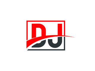 D J, DJ Letter Logo Design