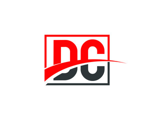 D C, DC Letter Logo Design
