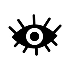 Balck eye . Vector illustration 