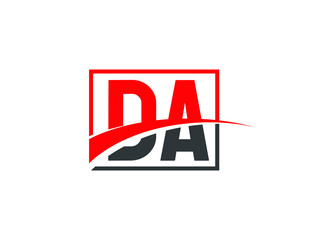 D A, DA Letter Logo Design