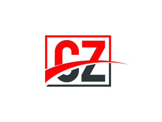 C Z, CZ Letter Logo Design