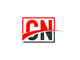 C N, CN Letter Logo Design